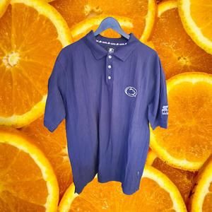 Starter Blue Penn State Polo With‎ Logo on Front Size Large